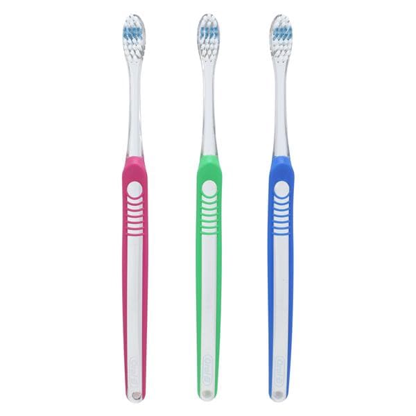 Proctor & Gamble 80799985 Oral-B Indicator Toothbrushes 30 Soft 4 Assorted Colors 12/Pk Proctor & Gamble 80799985 Oral-B Indicator Toothbrushes 30 Soft 4 Assorted Colors 12/Pk